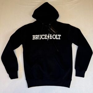 Bruce Bolt Hoodie Youth XL Black Logo Pullover NWT Baseball Streetwear
